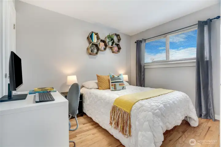 Convenient main floor guest bedroom