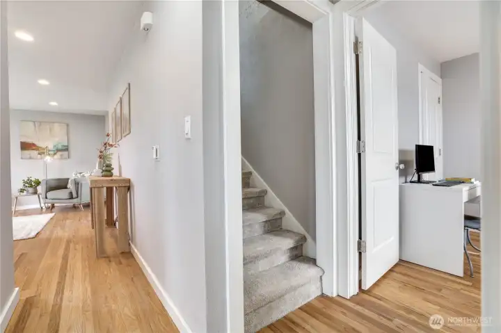 Head upstairs to your primary retreat