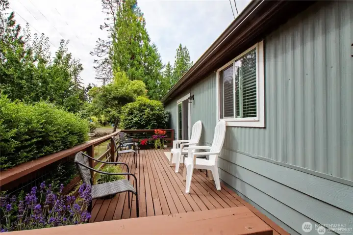 Enjoy your morning coffee or tea while watching the sunrise