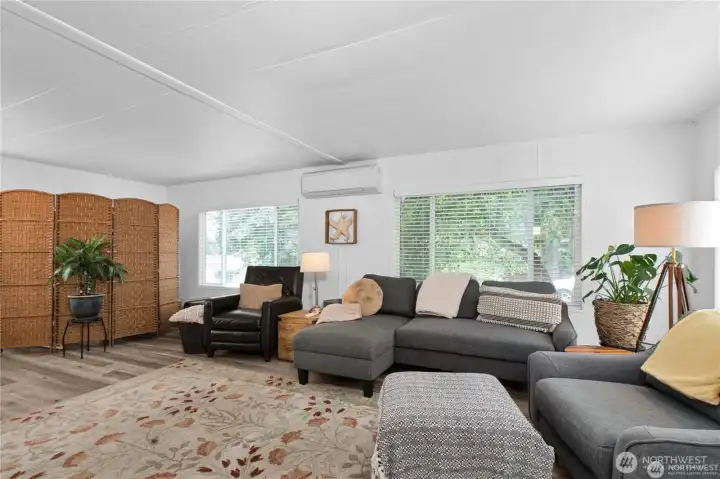 As you enter the living room you will find a bright and open floor plan.