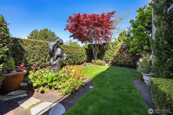 Entry landscaping