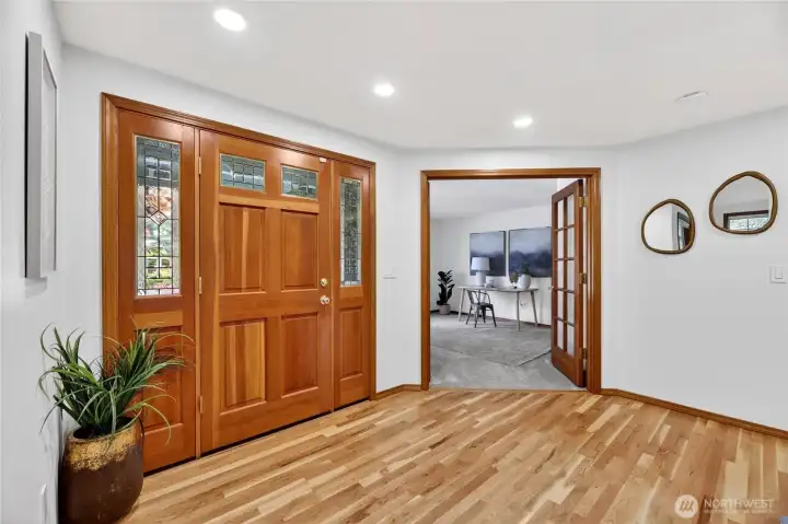 Real wood flooring.