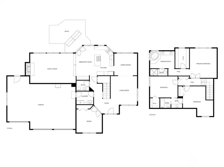 Floorplan. 3 car attached garage.