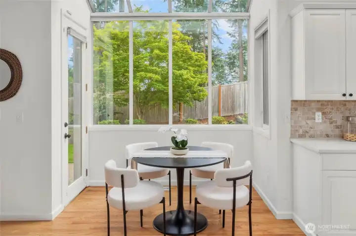 Light & bright year-round with south-facing backyard - and FULL PRIVACY Light & bright year-round with south-facing backyard - and FULL PRIVACY