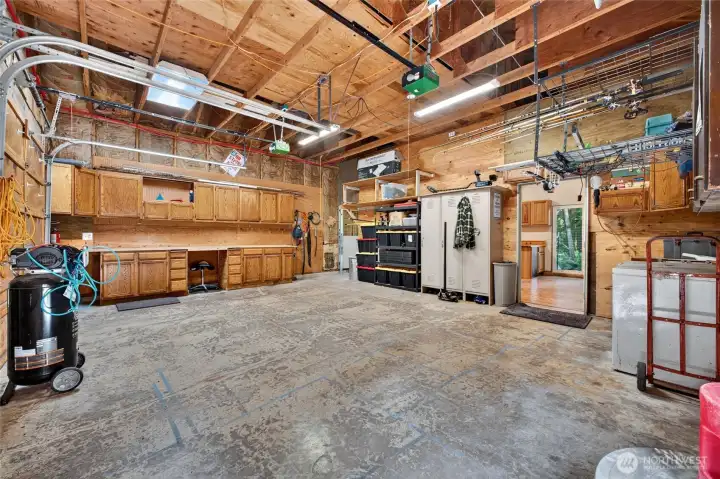 Huge two car garage with attached office Huge two car garage with attached office