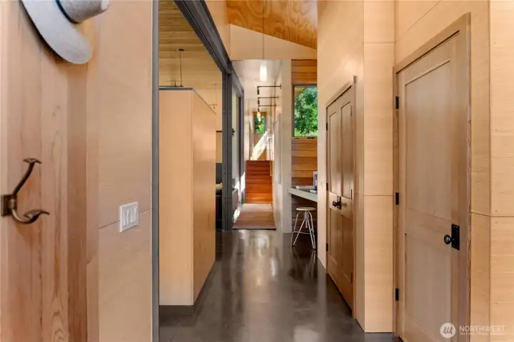 All of the closets in the home have automated lights that turn on when opened. All of the closets in the home have automated lights that turn on when opened.