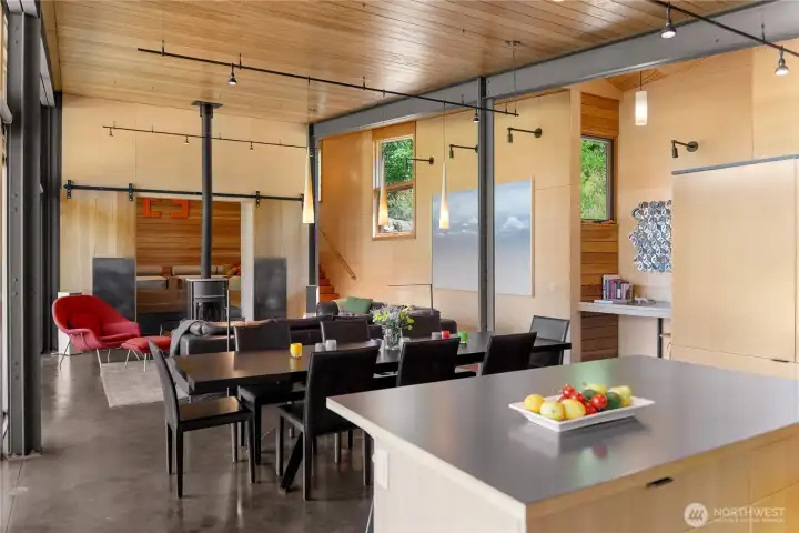 The home is balanced with natural light from windows on all sides. The home is balanced with natural light from windows on all sides.