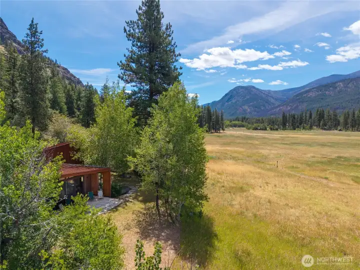 The home has views up and down the Mazama corridor The home has views up and down the Mazama corridor