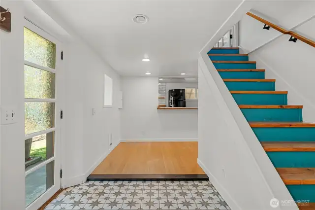 Entry from lower level