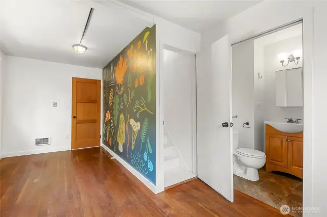 2nd bedroom - access to ensuite bath and finished attic space