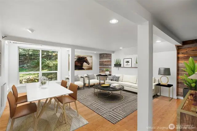 Virtual Staging - Open concept great room