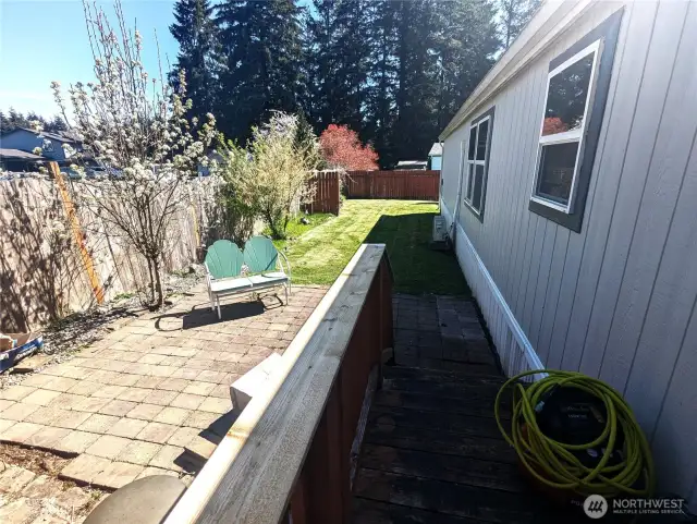 Patio with pavers