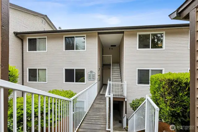 Top floor unit, right side