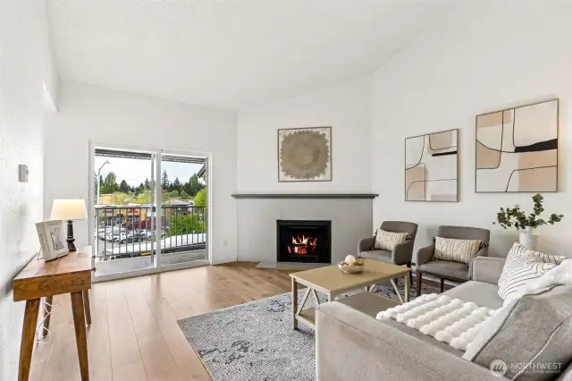Open with natural light living area