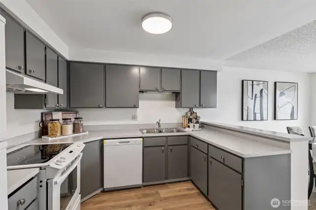 Remodeled kitchen waiting for you