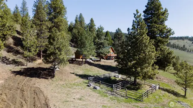 View of the corral.