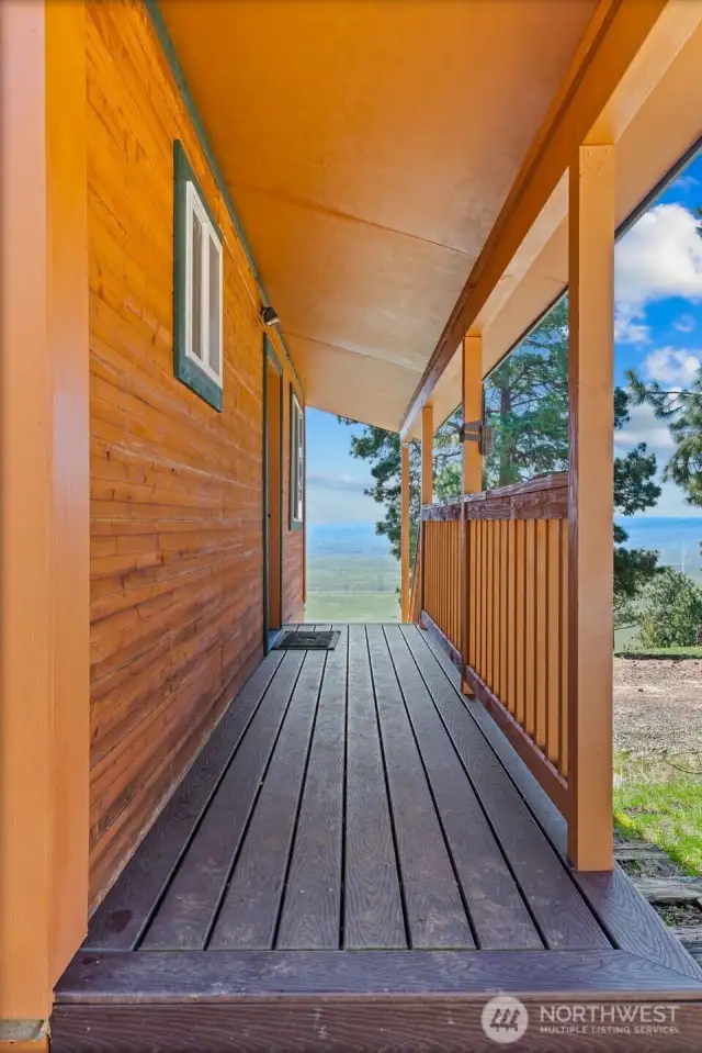 Covered entry for easy, weather-protected access.