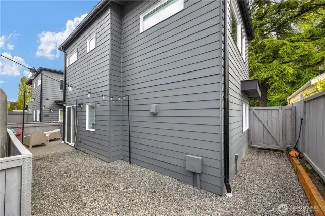 Excellent fenced yard for entertaining and/or pets.