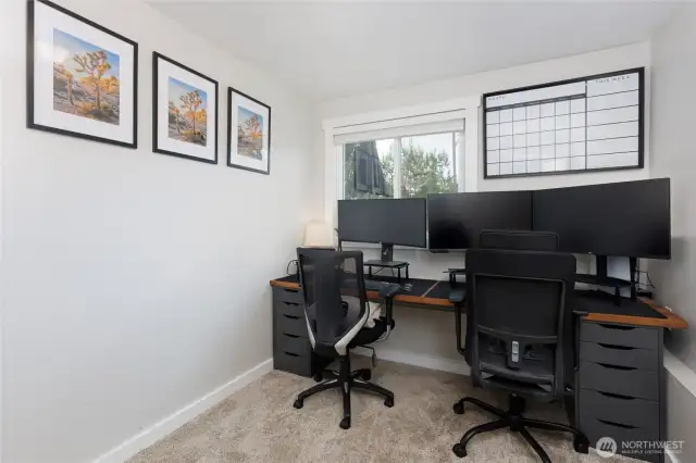 Lower level 3rd bedroom/office.
