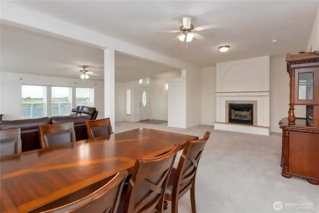 Living room from patio entry