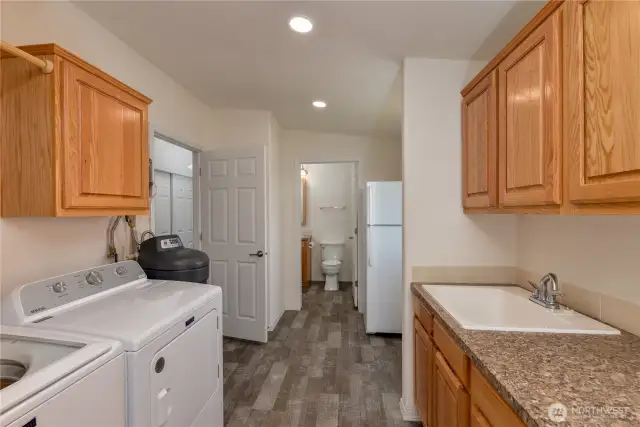Utility room toward guest bath