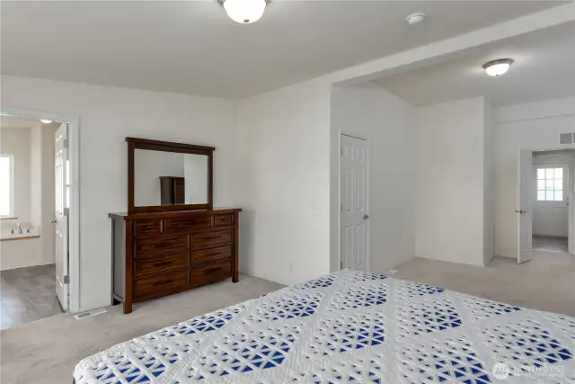 Master bedroom toward M bath and hallway
