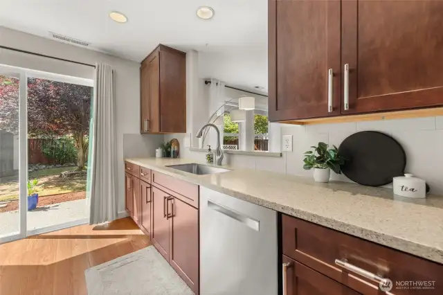 Remodeled kitchen with lots of upgraded including Bosch dishwasher.