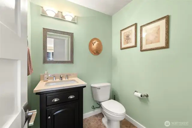 Main floor powder room.