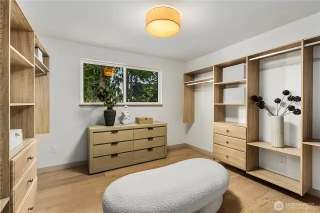 Massive Walk in Closet w/ Custom Built-ins