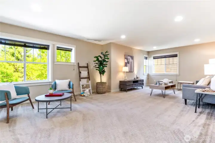 Upper level media/ game room