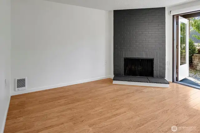 Wall heaters provide optimal furniture placement.  Vinyl flooring added in 2022.