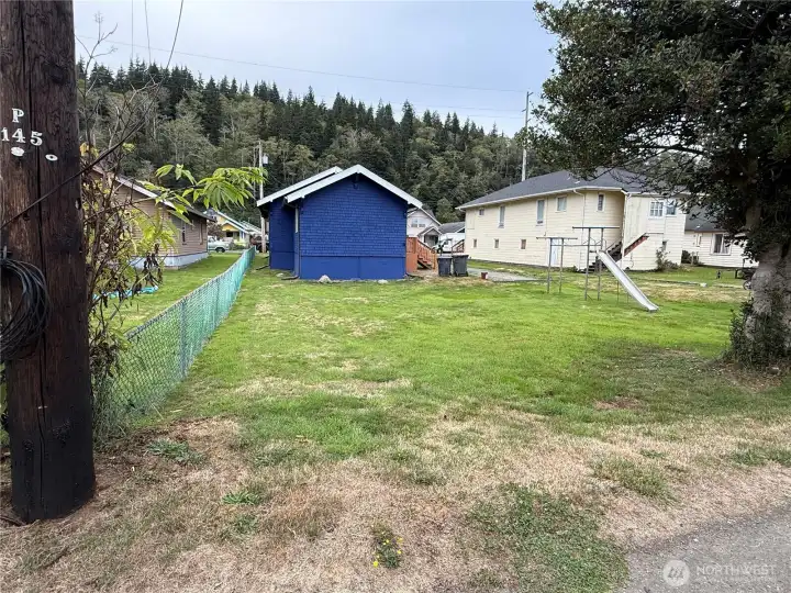 Large backyard