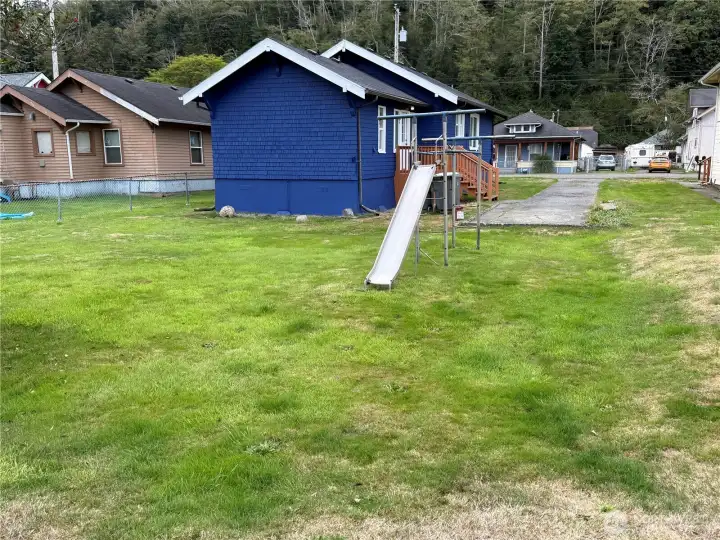 Large backyard
