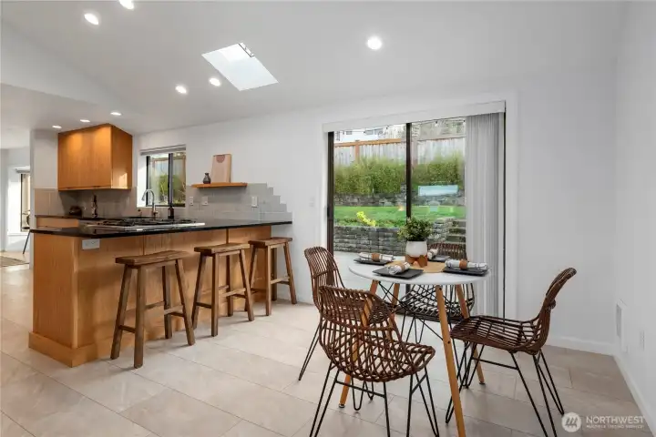 Dining in kitchen