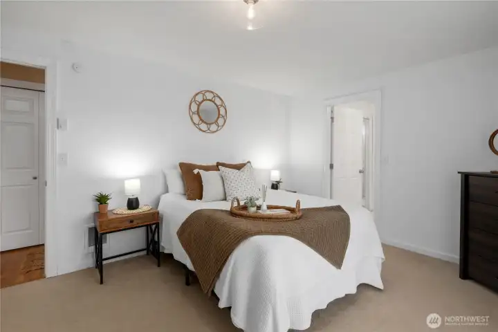 Main floor primary suite