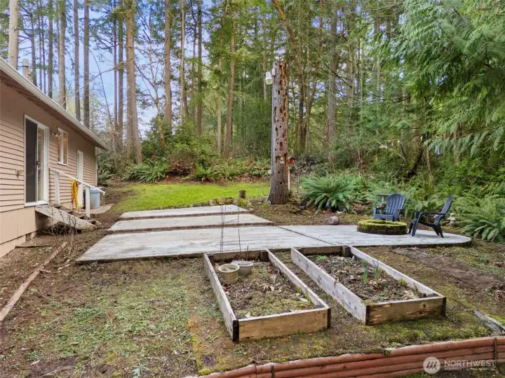 Plenty of room for gardening