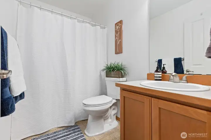 Full bath close to 2 additional bedrooms