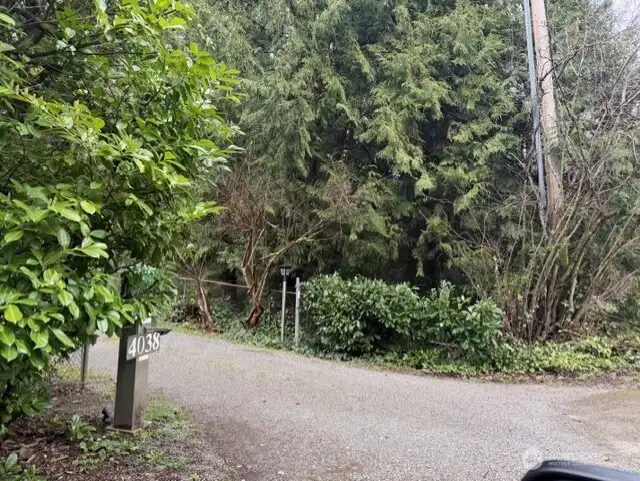 driveway into property