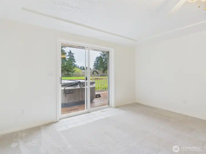 Included Hottub outside the main bedroom