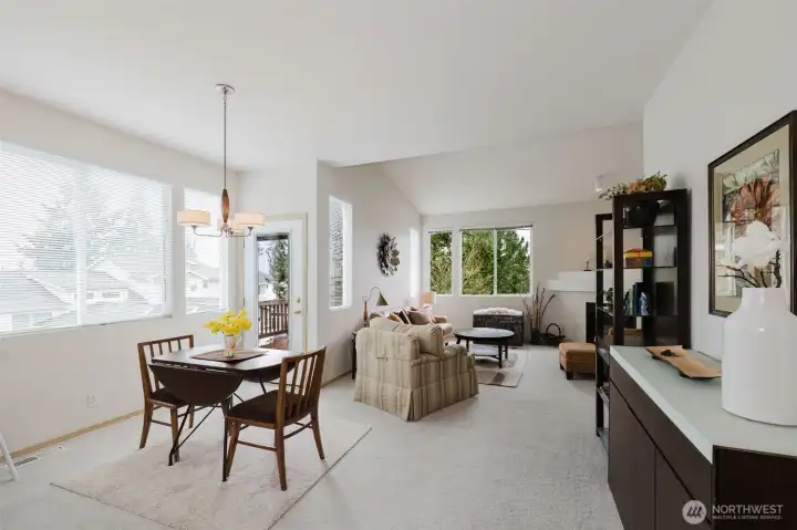 Open concept for easy entertaining.