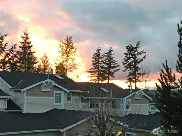 Sunset from the deck.