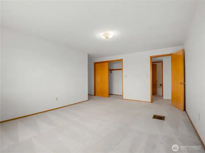 Virtually staged 2nd bedroom.