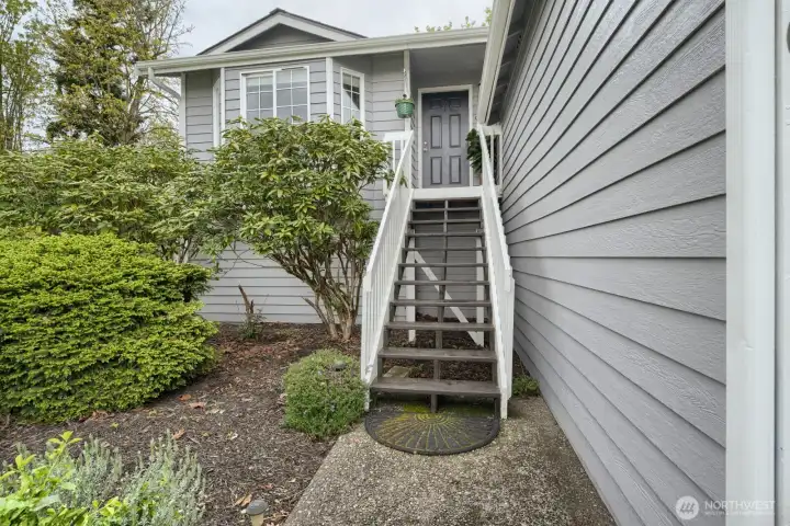 Once inside, it's all one level living