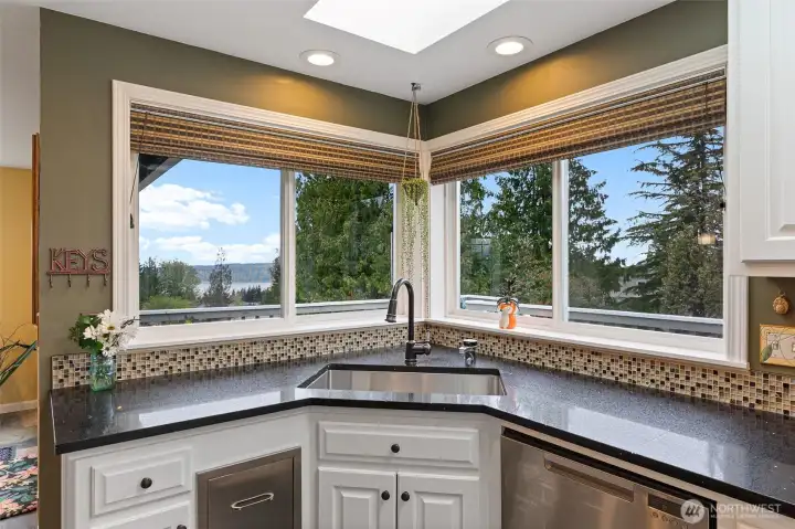 Kitchen sink has a view!