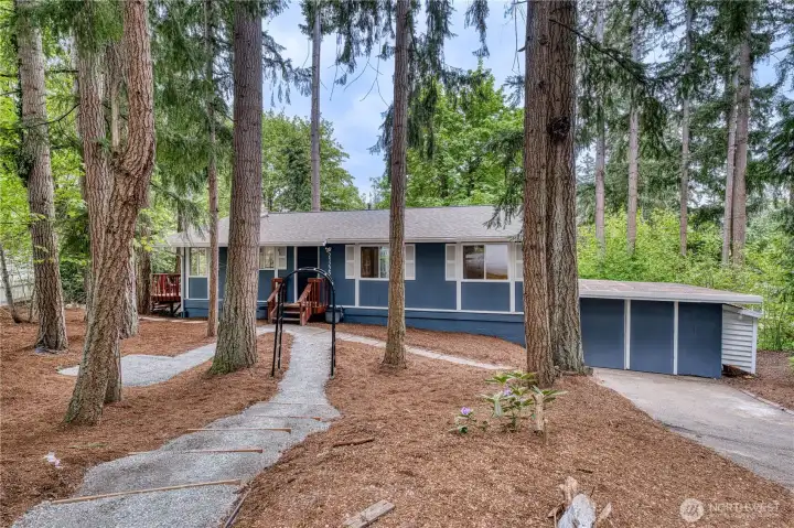 Your Cozy Retreat. Situated among the evergreens.