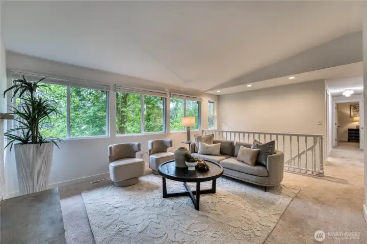 Walls of windows make this home light and bright!