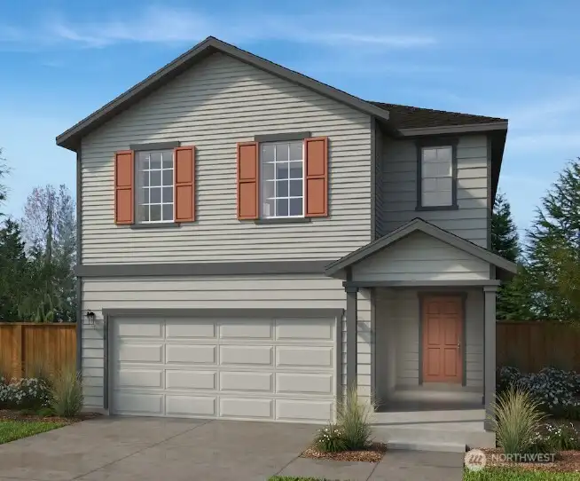 Artist Rendering Exterior Elevation A, 2330 Plan.