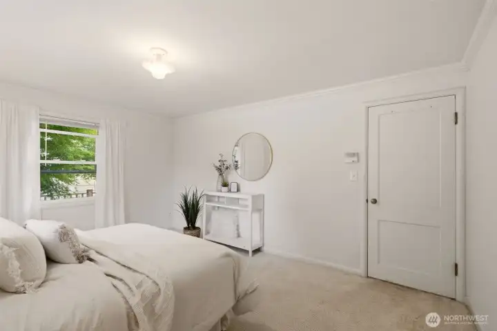 Lots of room for a king size bed