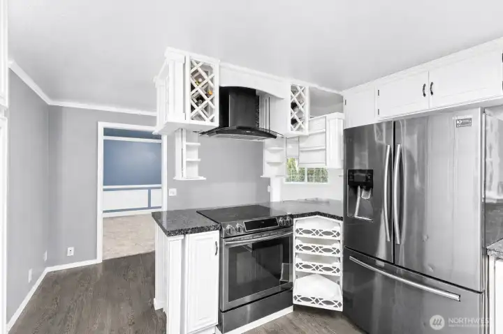 kitchen hidden built in storage areas