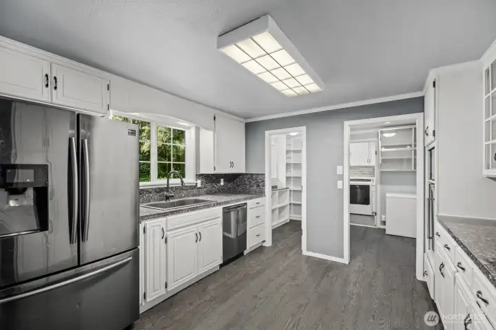 kitchen towards pantry and laundry